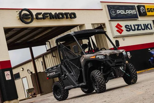 2026 CFMOTO UFORCE 600 Camo — front three-quarter view