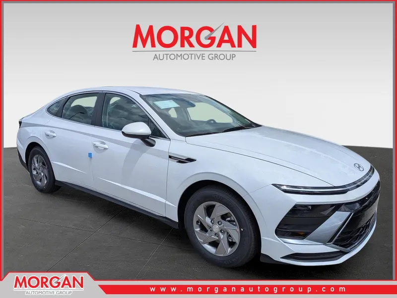 2026 Hyundai SONATA SE in Serenity White — front three-quarter view