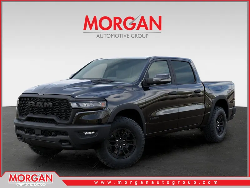 2026 Ram 1500 Rebel in Black — front three-quarter view