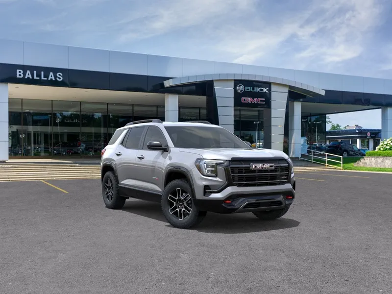 2026 GMC Terrain AT4 in Sterling Metallic — front three-quarter view