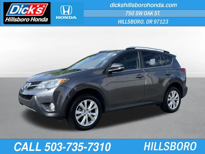 2013 Toyota RAV4 Limited in Magnetic Gray Metallic — front three-quarter view