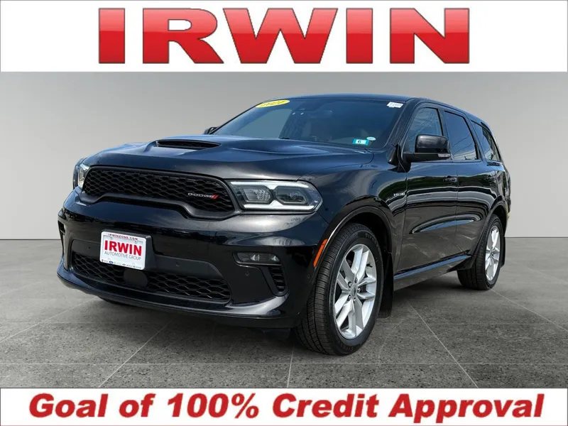 2021 Dodge Durango R/T in Db Black Clearcoat — front three-quarter view