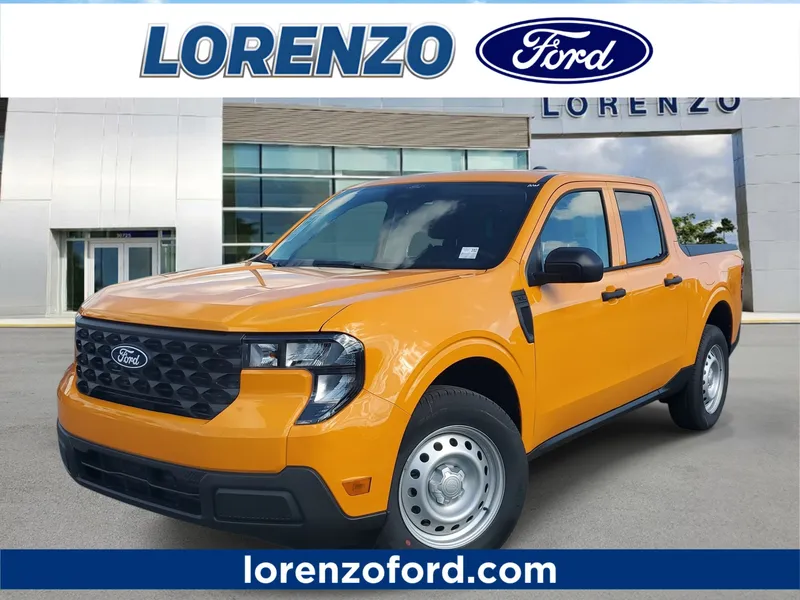 2026 Ford Maverick XL in Orange Fury Metallic Tri-Coat — front three-quarter view
