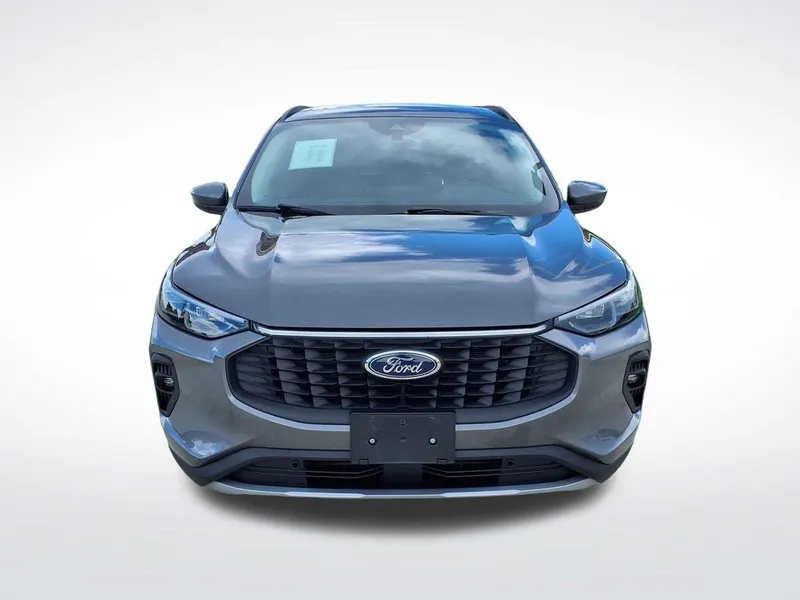 2025 Ford Escape Platinum in Gray Metallic — front three-quarter view