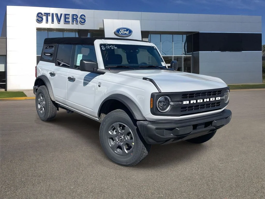 2026 Ford Bronco Big Bend in Avalanche — front three-quarter view