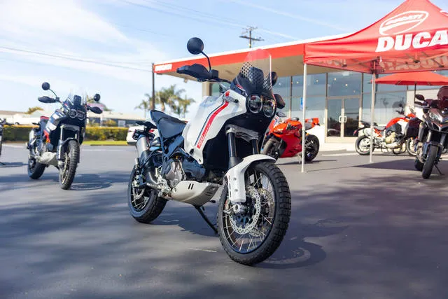 2026 Ducati Desert X — front three-quarter view