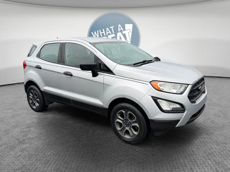 2018 Ford EcoSport S in Silver Metallic — front three-quarter view