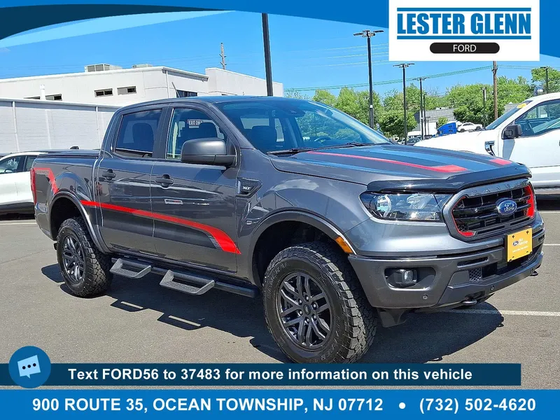 2023 Ford Ranger XLT in Carbonized Gray Metallic — front three-quarter view