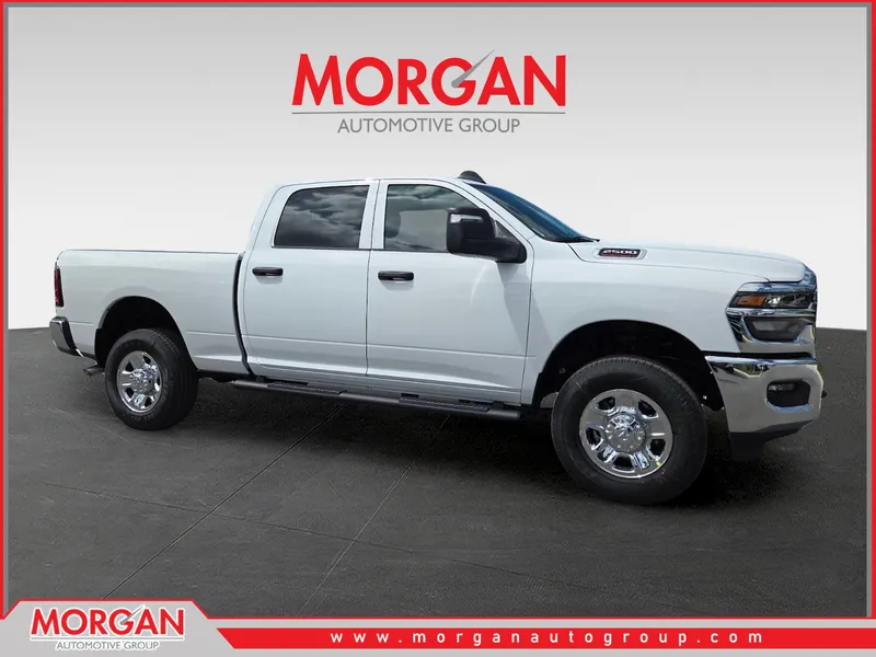 2026 Ram 2500 Tradesman in White — front three-quarter view