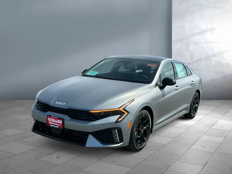 2026 Kia K5 — front three-quarter view