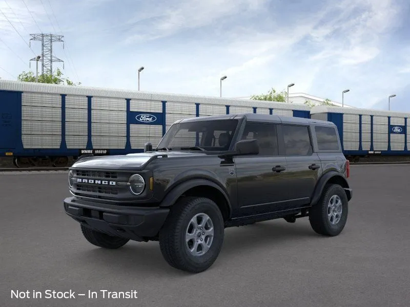 2026 Ford Bronco Big Bend in Shadow Black — front three-quarter view