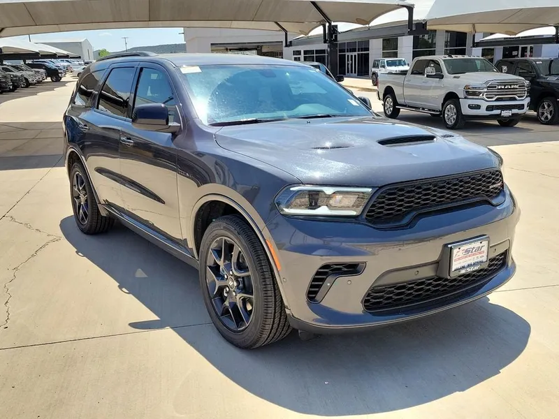 2026 Dodge Durango GT HEMI V8 in Vapor Gray — front three-quarter view