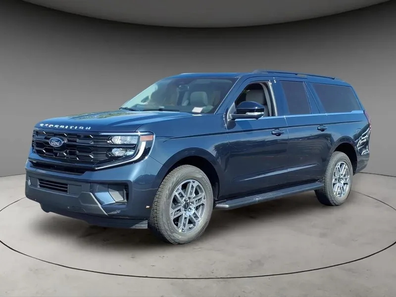2026 Ford Expedition Max Active in Blue Metallic — front three-quarter view