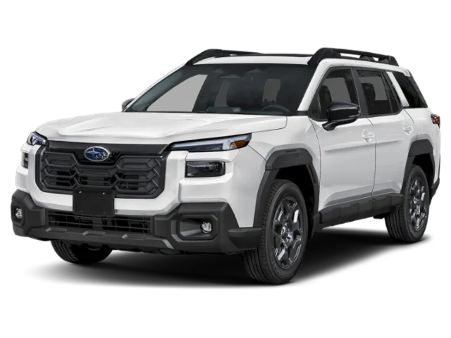 2026 Subaru Outback Premium in White — front three-quarter view