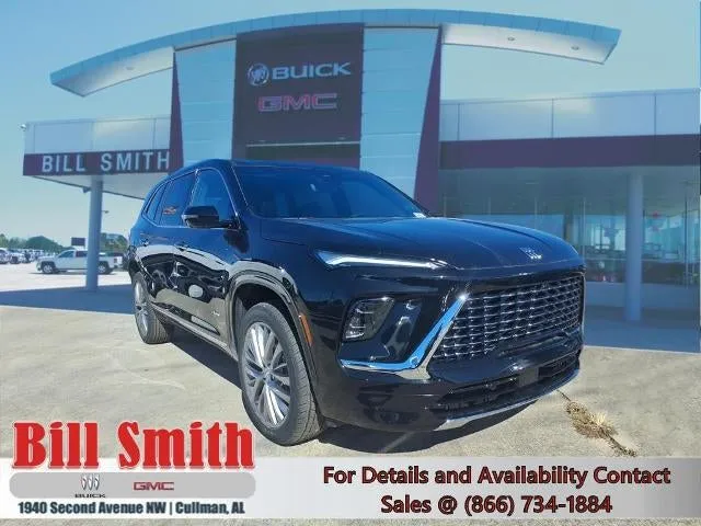 2026 Buick Enclave Avenir in Ebony Twilight Metallic — front three-quarter view