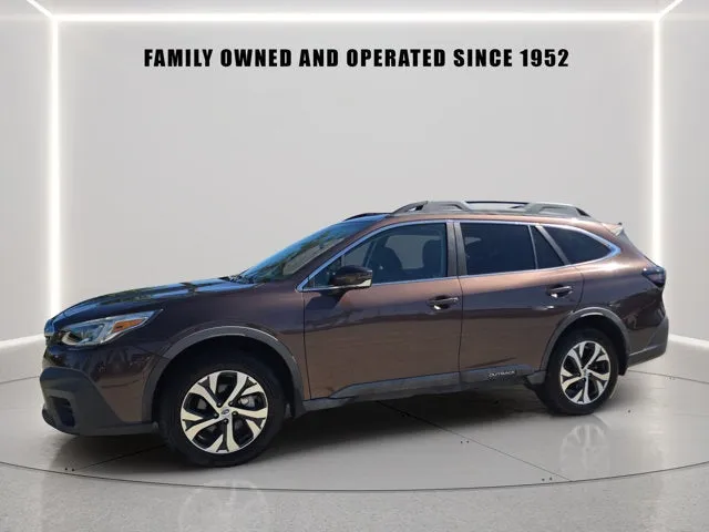 2020 Subaru Outback Limited in Cinnamon Brown Pearl — front three-quarter view