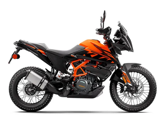 2024 KTM 390 Adventure — front three-quarter view