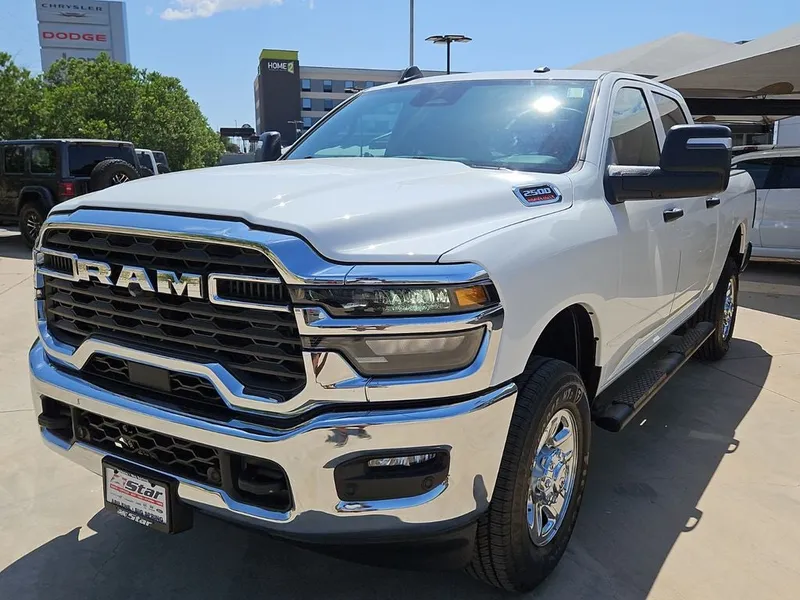2026 RAM 2500 Tradesman in Bright White Clearcoat — front three-quarter view