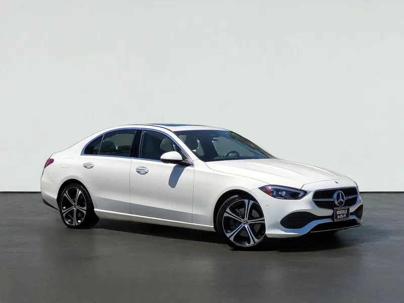 2024 Mercedes-Benz C-CLASS C 300 in White — front three-quarter view