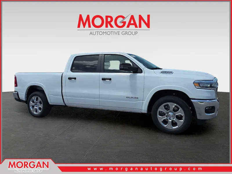 2026 Ram 1500 Big Horn/Lone Star in White — front three-quarter view