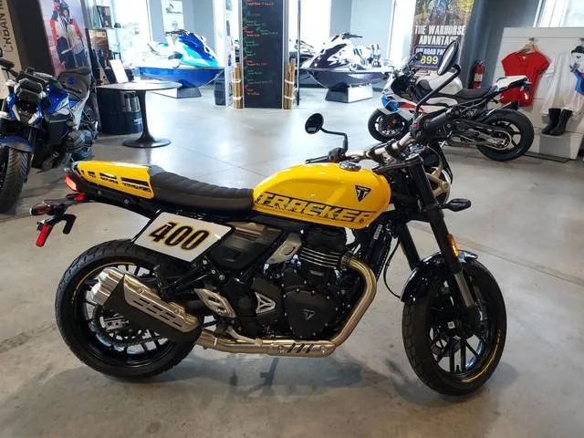 2027 Triumph TRACKER 400 — front three-quarter view
