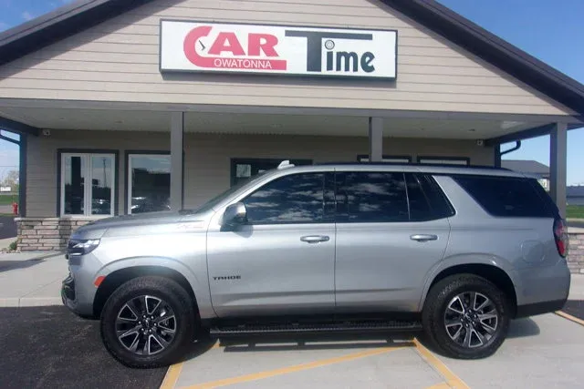 2024 Chevrolet Tahoe Z71 in Sterling Gray Metallic — front three-quarter view