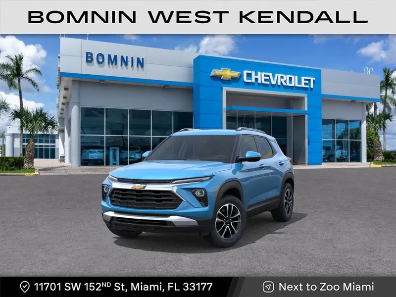 2026 Chevrolet Trailblazer LT in Marina Blue Metallic — front three-quarter view