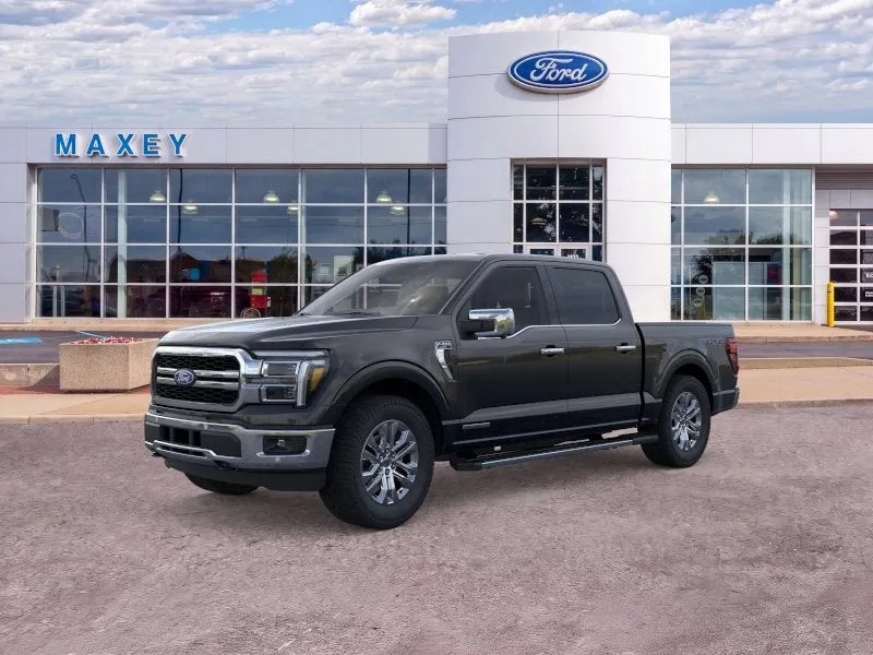 2026 Ford F-150 Lariat® in Agate Black Metallic — front three-quarter view