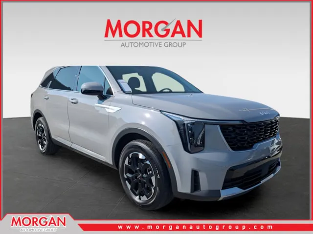 2026 Kia Sorento S in Gray — front three-quarter view