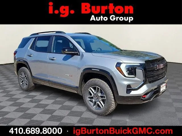 2026 GMC Terrain AT4 in Sterling Metallic — front three-quarter view