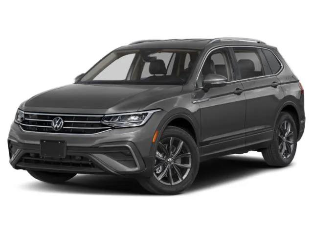 2023 Volkswagen Tiguan SE in White — front three-quarter view