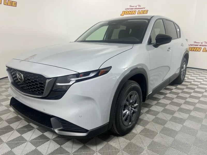 2026 Mazda Mazda CX-5 2.5 S Select AWD in Aero Gray Metallic — front three-quarter view