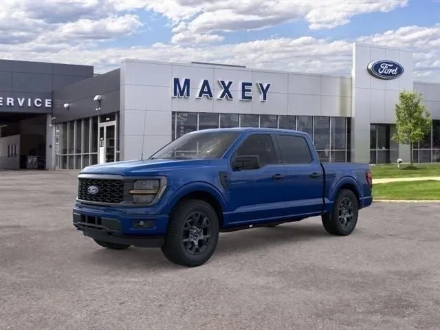 2026 Ford F-150 STX® in Argon Blue Metallic — front three-quarter view