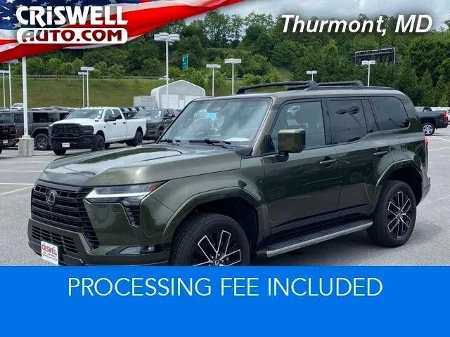 2024 Lexus GX GX 550 Premium in Nori Green Pearl — front three-quarter view