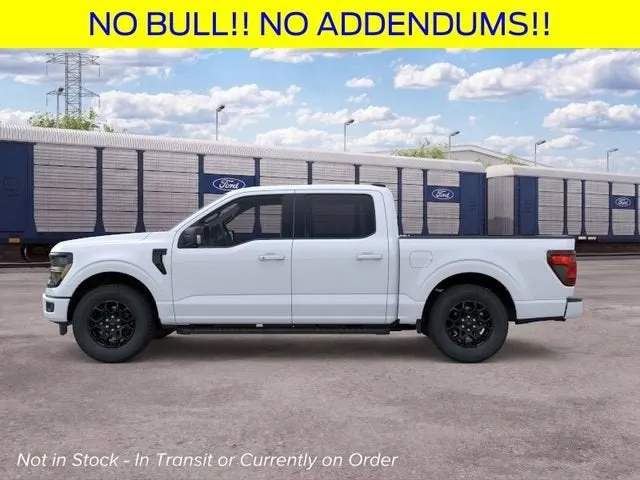 2026 Ford F-150 XLT in Oxford White — front three-quarter view
