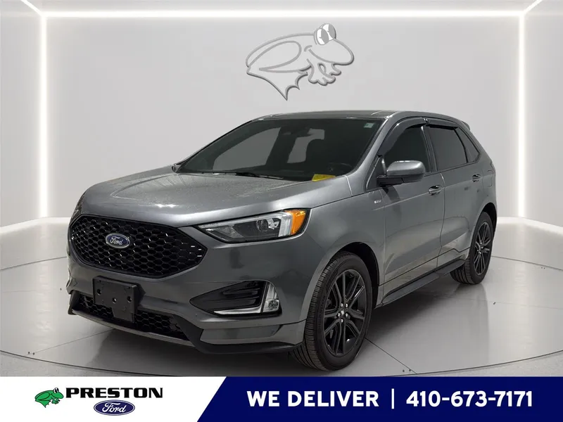 2022 Ford Edge ST-Line in Carbonized Gray — front three-quarter view