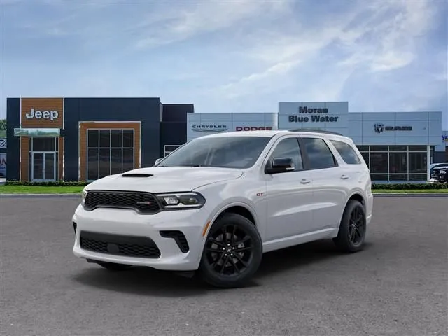 2026 Dodge Durango DURANGO GT PLUS AWD in White Knuckle Clear-Coat Exterior Paint — front three-quarter view