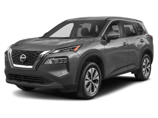 2023 Nissan Rogue SV in Super Black — front three-quarter view