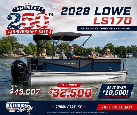2026 Lowe Boats LS 170 — front three-quarter view
