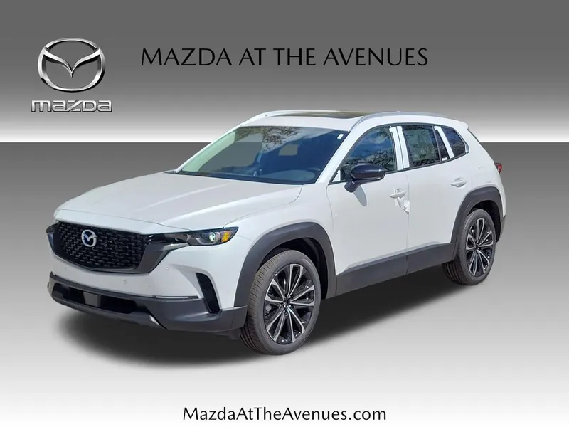 2026 Mazda CX-50 2.5 S Premium in Beige — front three-quarter view