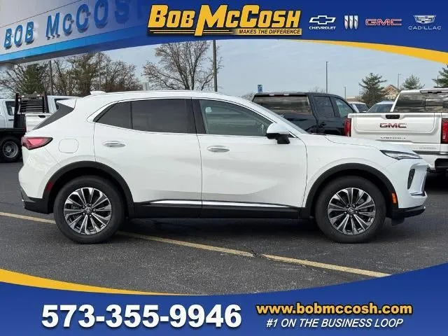 2026 Buick Envision Preferred in Summit White — front three-quarter view