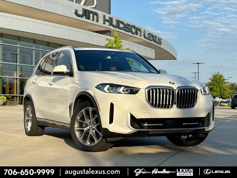 2024 BMW X5 sDrive40i BACKED BY HUDSON in Alpine White — front three-quarter view