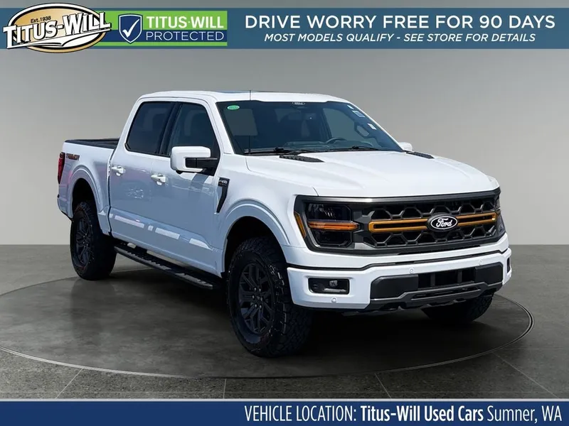 2026 Ford F-150 Tremor in Oxford White — front three-quarter view