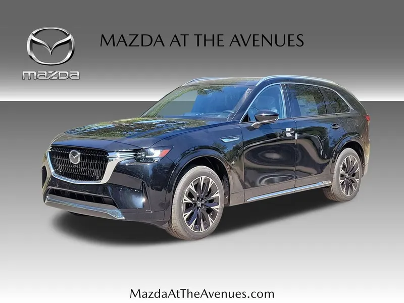 2026 Mazda CX-90 3.3 Turbo S Premium Plus in Black — front three-quarter view