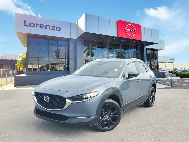 2025 Mazda Mazda CX-30 2.5 S Carbon Edition 4WD in Polymetal Gray Metallic — front three-quarter view