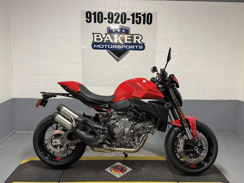 2026 Ducati Monster Plus Ducati Red — front three-quarter view