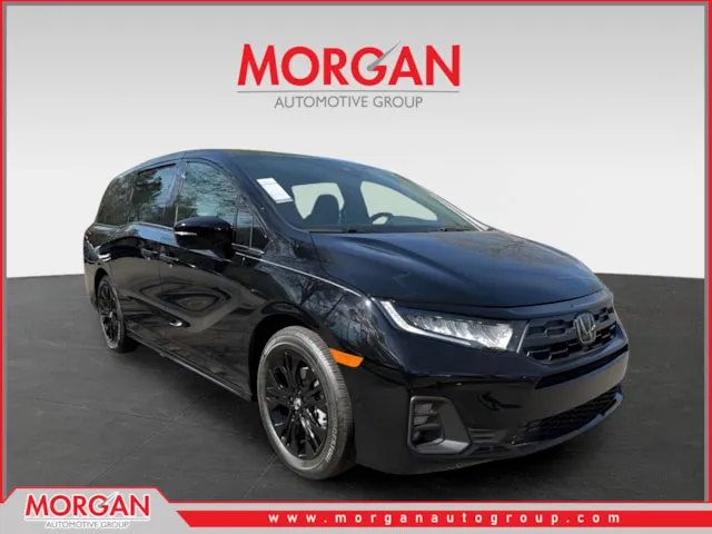 2026 Honda Odyssey Sport-L in Black — front three-quarter view