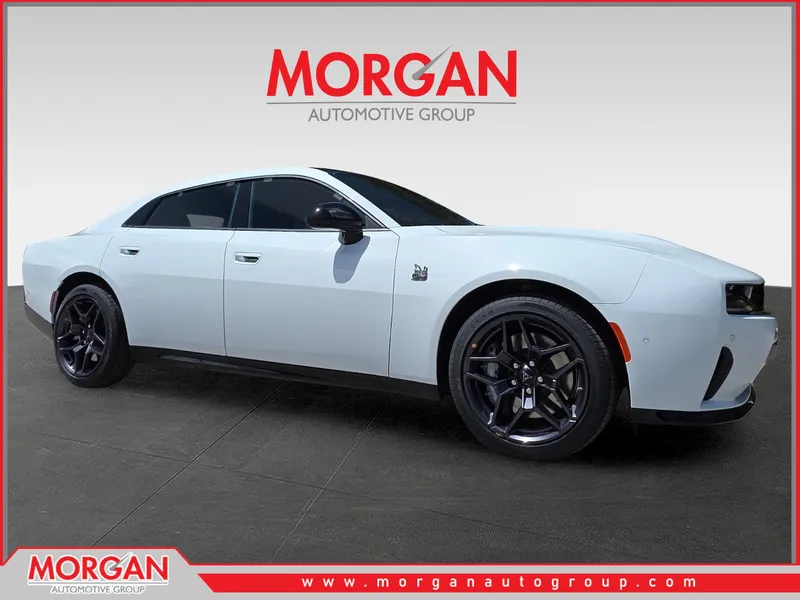 2026 Dodge Charger R/T Scat Pack in White — front three-quarter view