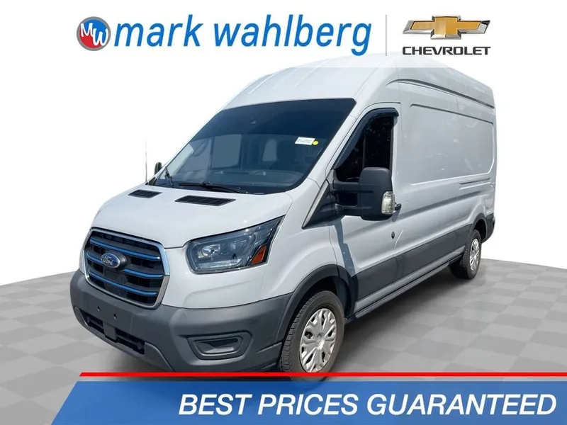 2024 Ford E-Transit Cargo Van T-350 148" Hi Rf 9500 GVWR RWD in Other — front three-quarter view