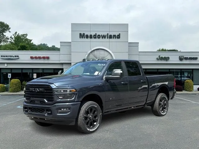 2026 RAM 2500 Laramie in Forged Blue Metallic Exterior Paint — front three-quarter view